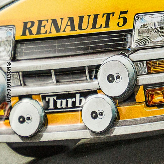 Blechschild Renault 5 2